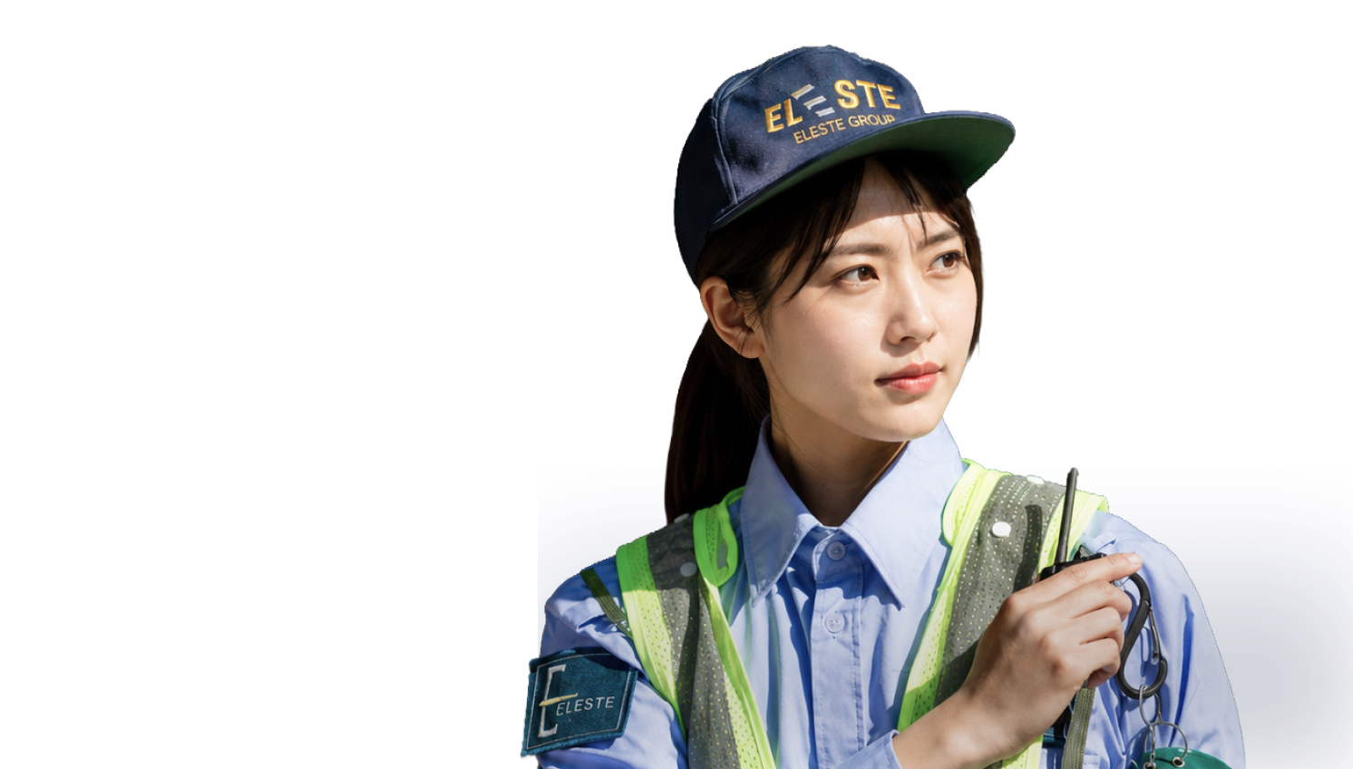 施設警備を行うスタッフ